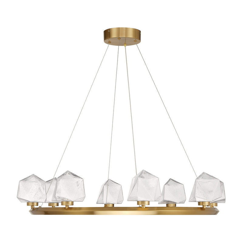 LED Chandelier<br /><span style="color:#4AB0CE;">Entrega: 2-3 semanas en USA</span><br /><span style="color:#4AB0CE;font-size:60%;">PREGUNTE POR ENTREGA EN PANAMA</span><br />Collection: Castello<br />Finish: Warm Brass