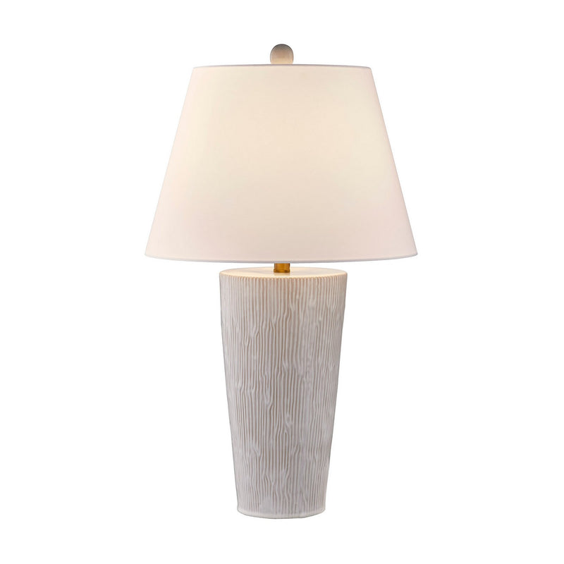 One Light Table Lamp<br /><span style="color:#4AB0CE;">Entrega: 2-3 semanas en USA</span><br /><span style="color:#4AB0CE;font-size:60%;">PREGUNTE POR ENTREGA EN PANAMA</span><br />Collection: James<br />Finish: Distressed White
