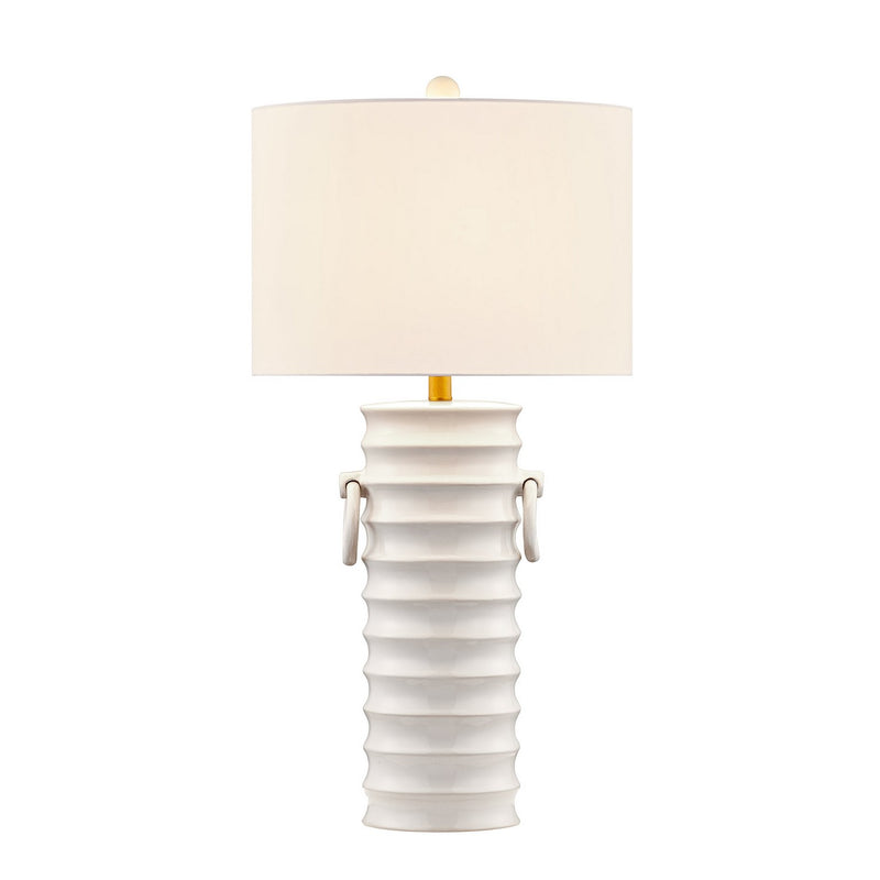 One Light Table Lamp<br /><span style="color:#4AB0CE;">Entrega: 7-8 semanas en USA</span><br /><span style="color:#4AB0CE;font-size:60%;">PREGUNTE POR ENTREGA EN PANAMA</span><br />Collection: Cindy<br />Finish: White