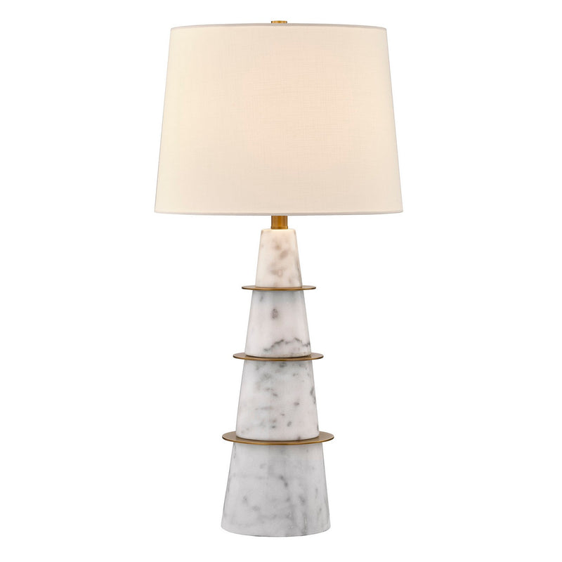 One Light Table Lamp<br /><span style="color:#4AB0CE;">Entrega: 7-8 semanas en USA</span><br /><span style="color:#4AB0CE;font-size:60%;">PREGUNTE POR ENTREGA EN PANAMA</span><br />Collection: Duffield<br />Finish: White