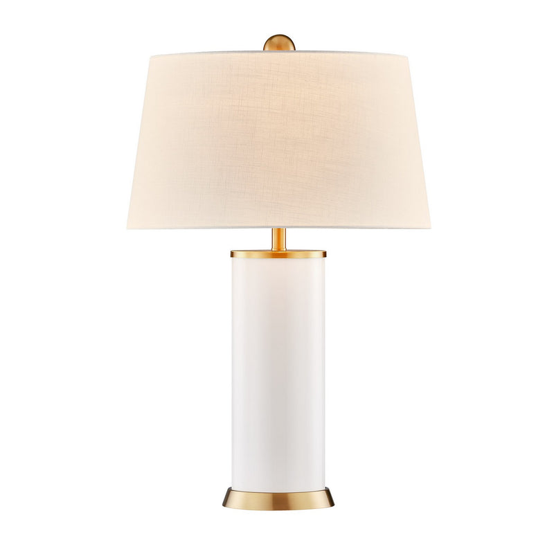 One Light Table Lamp<br /><span style="color:#4AB0CE;">Entrega: 7-8 semanas en USA</span><br /><span style="color:#4AB0CE;font-size:60%;">PREGUNTE POR ENTREGA EN PANAMA</span><br />Collection: Melissa<br />Finish: Blanc de Blanc