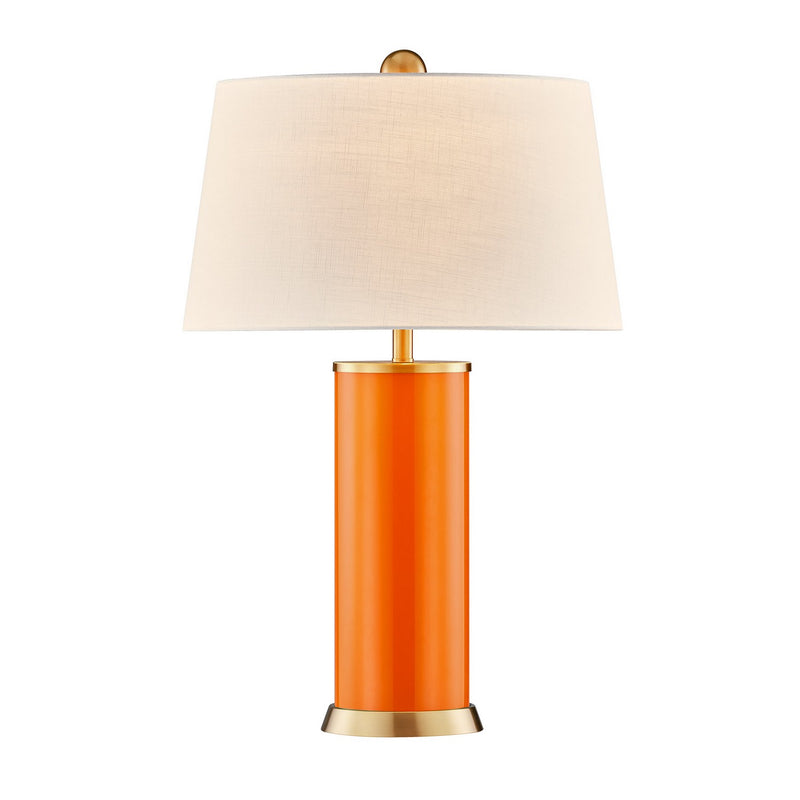 One Light Table Lamp<br /><span style="color:#4AB0CE;">Entrega: 7-8 semanas en USA</span><br /><span style="color:#4AB0CE;font-size:60%;">PREGUNTE POR ENTREGA EN PANAMA</span><br />Collection: Melissa<br />Finish: Exuberance Orange