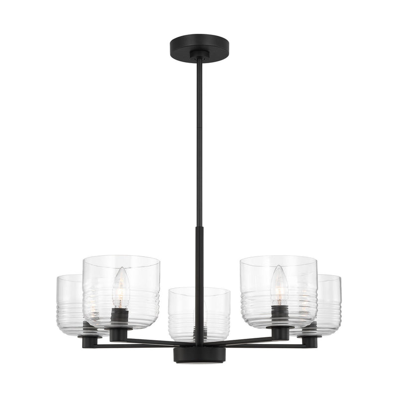Five Light Chandelier<br /><span style="color:#4AB0CE;">Entrega: 4-10 dias en USA</span><br /><span style="color:#4AB0CE;font-size:60%;">PREGUNTE POR ENTREGA EN PANAMA</span><br />Collection: Lochdale<br />Finish: Midnight Black