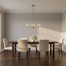 Visual Comfort Studio - DJC1225SB - Five Light Chandelier - Lochdale - Satin Brass