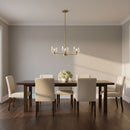 Visual Comfort Studio - DJC1225SB - Five Light Chandelier - Lochdale - Satin Brass