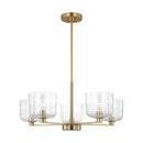 Five Light Chandelier<br /><span style="color:#4AB0CE;">Entrega: 4-10 dias en USA</span><br /><span style="color:#4AB0CE;font-size:60%;">PREGUNTE POR ENTREGA EN PANAMA</span><br />Collection: Lochdale<br />Finish: Satin Brass