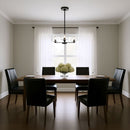 Visual Comfort Studio - DJC1233MBK - Three Light Chandelier - Lochdale - Midnight Black