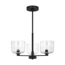 Three Light Chandelier<br /><span style="color:#4AB0CE;">Entrega: 4-10 dias en USA</span><br /><span style="color:#4AB0CE;font-size:60%;">PREGUNTE POR ENTREGA EN PANAMA</span><br />Collection: Lochdale<br />Finish: Midnight Black
