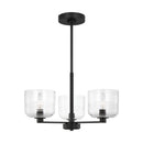 Three Light Chandelier<br /><span style="color:#4AB0CE;">Entrega: 4-10 dias en USA</span><br /><span style="color:#4AB0CE;font-size:60%;">PREGUNTE POR ENTREGA EN PANAMA</span><br />Collection: Lochdale<br />Finish: Midnight Black