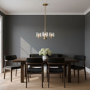 Visual Comfort Studio - DJC1233SB - Three Light Chandelier - Lochdale - Satin Brass