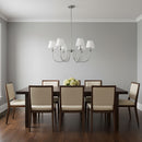 Visual Comfort Studio - DJC1246BS - Six Light Chandelier - Elsay - Brushed Nickel