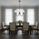 Visual Comfort Studio - DJC1255MBK - Five Light Chandelier - Elsay - Midnight Black