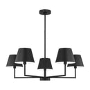 Five Light Chandelier<br /><span style="color:#4AB0CE;">Entrega: 4-10 dias en USA</span><br /><span style="color:#4AB0CE;font-size:60%;">PREGUNTE POR ENTREGA EN PANAMA</span><br />Collection: Ender<br />Finish: Midnight Black