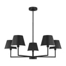 Five Light Chandelier<br /><span style="color:#4AB0CE;">Entrega: 4-10 dias en USA</span><br /><span style="color:#4AB0CE;font-size:60%;">PREGUNTE POR ENTREGA EN PANAMA</span><br />Collection: Ender<br />Finish: Midnight Black