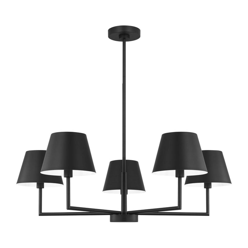 Five Light Chandelier<br /><span style="color:#4AB0CE;">Entrega: 4-10 dias en USA</span><br /><span style="color:#4AB0CE;font-size:60%;">PREGUNTE POR ENTREGA EN PANAMA</span><br />Collection: Ender<br />Finish: Midnight Black