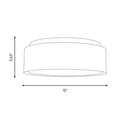 Visual Comfort Studio - DJF1042SB - Two Light Flush Mount - Dartmore - Satin Brass