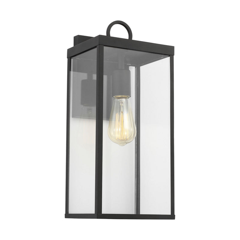 One Light Wall Lantern<br /><span style="color:#4AB0CE;">Entrega: 4-10 dias en USA</span><br /><span style="color:#4AB0CE;font-size:60%;">PREGUNTE POR ENTREGA EN PANAMA</span><br />Collection: Howell<br />Finish: Textured Black