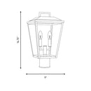 Visual Comfort Studio - DJO1092TXB - Two Light Post Mount - Kennewick - Textured Black