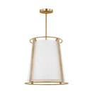 Two Light Pendant<br /><span style="color:#4AB0CE;">Entrega: 4-10 dias en USA</span><br /><span style="color:#4AB0CE;font-size:60%;">PREGUNTE POR ENTREGA EN PANAMA</span><br />Collection: Cortes<br />Finish: Satin Brass