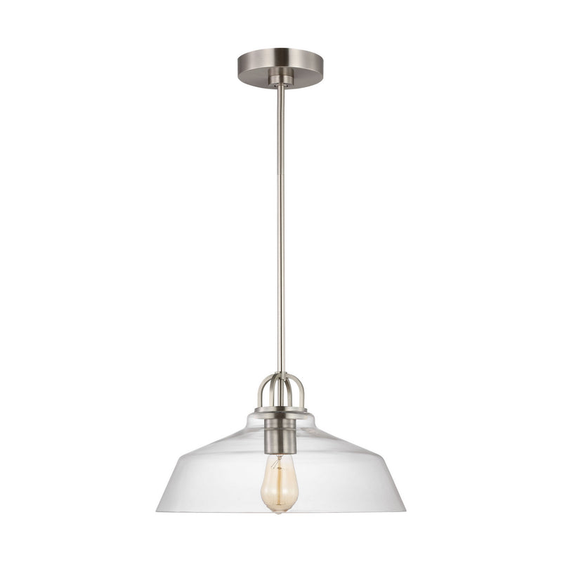 One Light Pendant<br /><span style="color:#4AB0CE;">Entrega: 4-10 dias en USA</span><br /><span style="color:#4AB0CE;font-size:60%;">PREGUNTE POR ENTREGA EN PANAMA</span><br />Collection: Payton<br />Finish: Brushed Steel