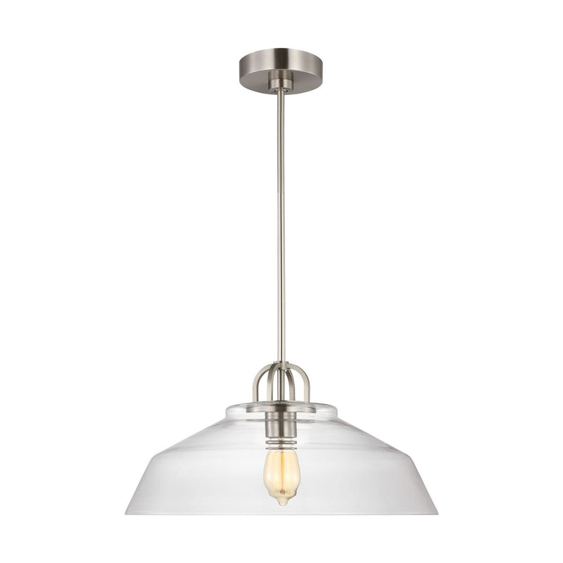 One Light Pendant<br /><span style="color:#4AB0CE;">Entrega: 4-10 dias en USA</span><br /><span style="color:#4AB0CE;font-size:60%;">PREGUNTE POR ENTREGA EN PANAMA</span><br />Collection: Payton<br />Finish: Brushed Steel