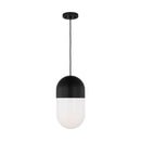 One Light Pendant<br /><span style="color:#4AB0CE;">Entrega: 4-10 dias en USA</span><br /><span style="color:#4AB0CE;font-size:60%;">PREGUNTE POR ENTREGA EN PANAMA</span><br />Collection: Foster<br />Finish: Midnight Black