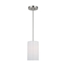 Generation Lighting - GLP1001EN3/BS - One Light Mini Pendant - Rhett - Brushed Steel