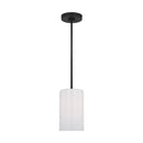 Generation Lighting - GLP1001EN3/MBK - One Light Mini Pendant - Rhett - Midnight Black