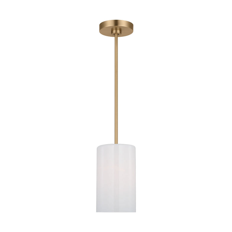 Generation Lighting - GLP1001EN3/SB - One Light Mini Pendant - Rhett - Satin Bronze