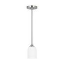 One Light Mini Pendant<br /><span style="color:#4AB0CE;">Entrega: 4-10 dias en USA</span><br /><span style="color:#4AB0CE;font-size:60%;">PREGUNTE POR ENTREGA EN PANAMA</span><br />Collection: Emile<br />Finish: Brushed Steel