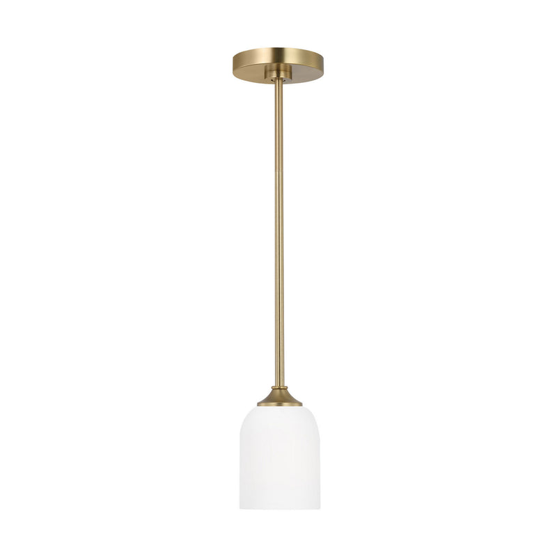 One Light Mini Pendant<br /><span style="color:#4AB0CE;">Entrega: 4-10 dias en USA</span><br /><span style="color:#4AB0CE;font-size:60%;">PREGUNTE POR ENTREGA EN PANAMA</span><br />Collection: Emile<br />Finish: Satin Bronze