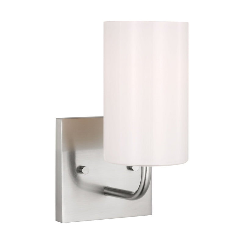 One Light Vanity<br /><span style="color:#4AB0CE;">Entrega: 4-10 dias en USA</span><br /><span style="color:#4AB0CE;font-size:60%;">PREGUNTE POR ENTREGA EN PANAMA</span><br />Collection: Rhett<br />Finish: Brushed Steel