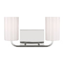 Two Light Vanity<br /><span style="color:#4AB0CE;">Entrega: 4-10 dias en USA</span><br /><span style="color:#4AB0CE;font-size:60%;">PREGUNTE POR ENTREGA EN PANAMA</span><br />Collection: Rhett<br />Finish: Chrome