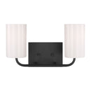 Two Light Vanity<br /><span style="color:#4AB0CE;">Entrega: 4-10 dias en USA</span><br /><span style="color:#4AB0CE;font-size:60%;">PREGUNTE POR ENTREGA EN PANAMA</span><br />Collection: Rhett<br />Finish: Midnight Black