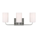 Three Light Vanity<br /><span style="color:#4AB0CE;">Entrega: 4-10 dias en USA</span><br /><span style="color:#4AB0CE;font-size:60%;">PREGUNTE POR ENTREGA EN PANAMA</span><br />Collection: Rhett<br />Finish: Brushed Steel