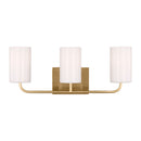 Three Light Vanity<br /><span style="color:#4AB0CE;">Entrega: 4-10 dias en USA</span><br /><span style="color:#4AB0CE;font-size:60%;">PREGUNTE POR ENTREGA EN PANAMA</span><br />Collection: Rhett<br />Finish: Satin Brass