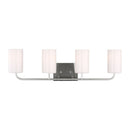 Four Light Vanity<br /><span style="color:#4AB0CE;">Entrega: 4-10 dias en USA</span><br /><span style="color:#4AB0CE;font-size:60%;">PREGUNTE POR ENTREGA EN PANAMA</span><br />Collection: Rhett<br />Finish: Brushed Steel