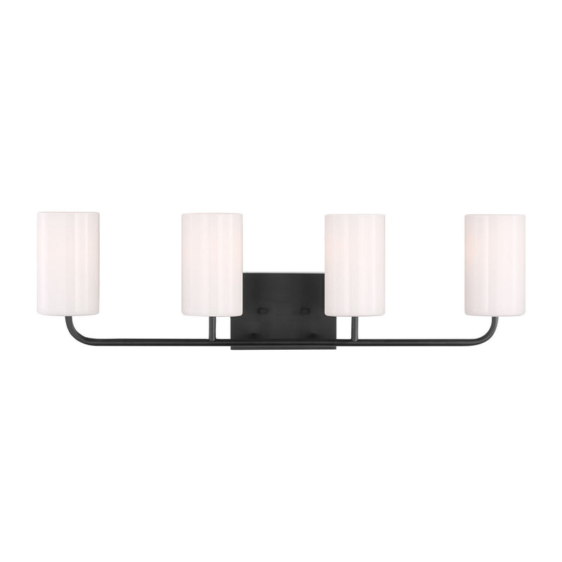 Four Light Vanity<br /><span style="color:#4AB0CE;">Entrega: 19-20 semanas en USA</span><br /><span style="color:#4AB0CE;font-size:60%;">PREGUNTE POR ENTREGA EN PANAMA</span><br />Collection: Rhett<br />Finish: Midnight Black