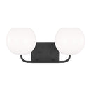 Generation Lighting - GLV1012EN3/MBK - Two Light Vanity - Rory - Midnight Black