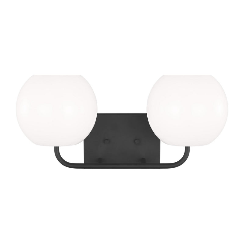 Generation Lighting - GLV1012EN3/MBK - Two Light Vanity - Rory - Midnight Black