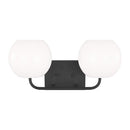 Generation Lighting - GLV1012EN3/MBK - Two Light Vanity - Rory - Midnight Black