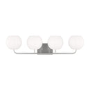 Generation Lighting - GLV1014EN3/BS - Four Light Vanity - Rory - Brushed Steel