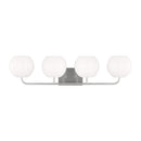Generation Lighting - GLV1014EN3/BS - Four Light Vanity - Rory - Brushed Steel