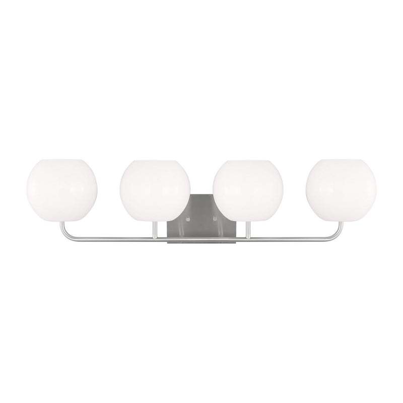 Generation Lighting - GLV1014EN3/BS - Four Light Vanity - Rory - Brushed Steel