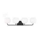 Generation Lighting - GLV1014EN3/MBK - Four Light Vanity - Rory - Midnight Black