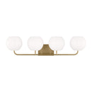 Generation Lighting - GLV1014EN3/SB - Four Light Vanity - Rory - Satin Brass