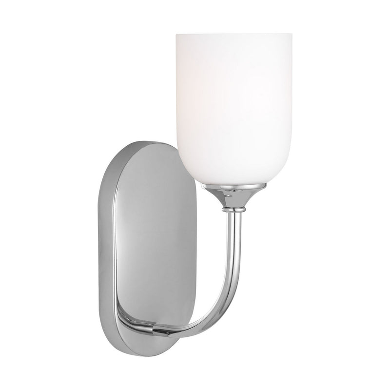 One Light Vanity<br /><span style="color:#4AB0CE;">Entrega: 4-10 dias en USA</span><br /><span style="color:#4AB0CE;font-size:60%;">PREGUNTE POR ENTREGA EN PANAMA</span><br />Collection: Emile<br />Finish: Chrome