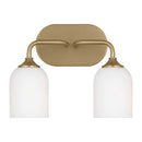Two Light Vanity<br /><span style="color:#4AB0CE;">Entrega: 4-10 dias en USA</span><br /><span style="color:#4AB0CE;font-size:60%;">PREGUNTE POR ENTREGA EN PANAMA</span><br />Collection: Emile<br />Finish: Satin Bronze