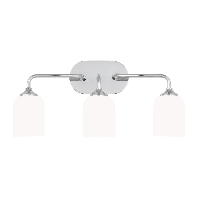 Three Light Vanity<br /><span style="color:#4AB0CE;">Entrega: 21-22 semanas en USA</span><br /><span style="color:#4AB0CE;font-size:60%;">PREGUNTE POR ENTREGA EN PANAMA</span><br />Collection: Emile<br />Finish: Chrome