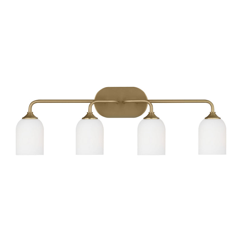 Four Light Vanity<br /><span style="color:#4AB0CE;">Entrega: 4-10 dias en USA</span><br /><span style="color:#4AB0CE;font-size:60%;">PREGUNTE POR ENTREGA EN PANAMA</span><br />Collection: Emile<br />Finish: Satin Bronze